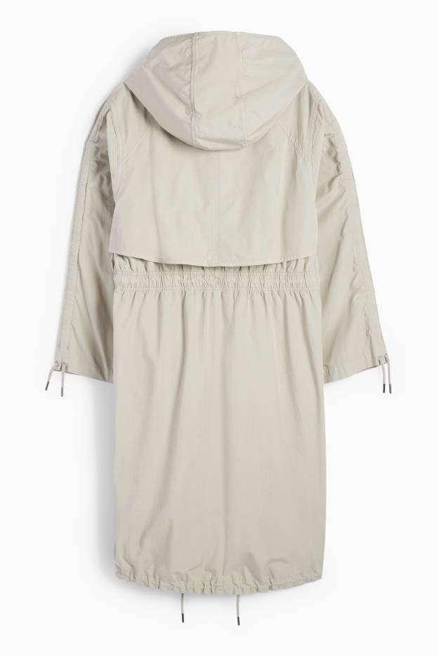 Donna - Parka con cappuccio - grigio chiaro