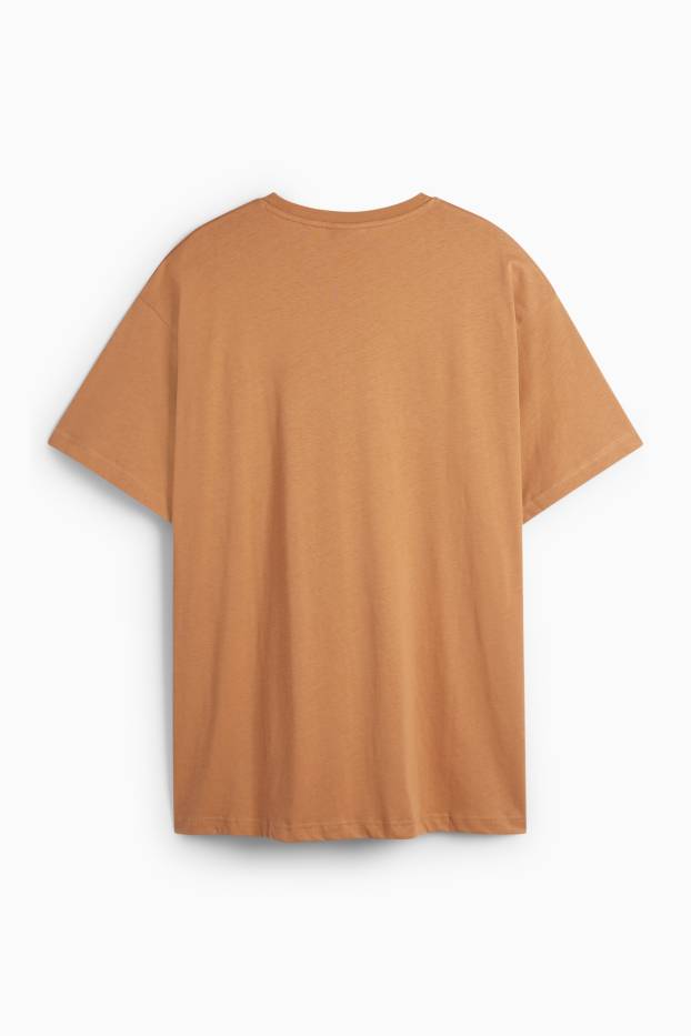 Uomo - T-shirt - relaxed fit - marrone