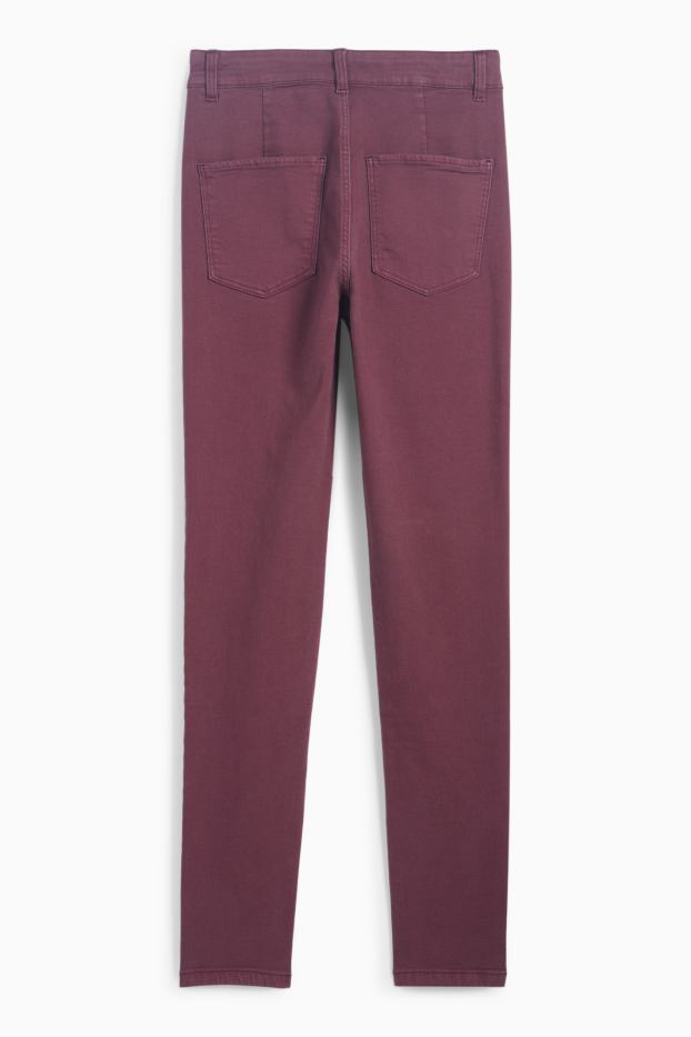 Mujer - Jegging jeans - high waist - lila