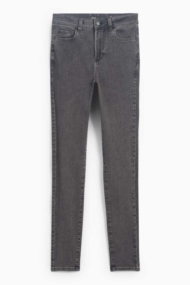Mujer - Jegging jeans - high waist - vaqueros - gris