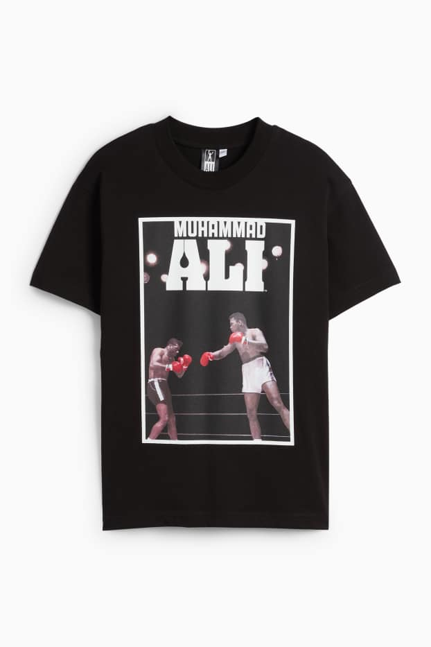 Kinderen: jongens - Mohammed Ali - T-shirt - zwart