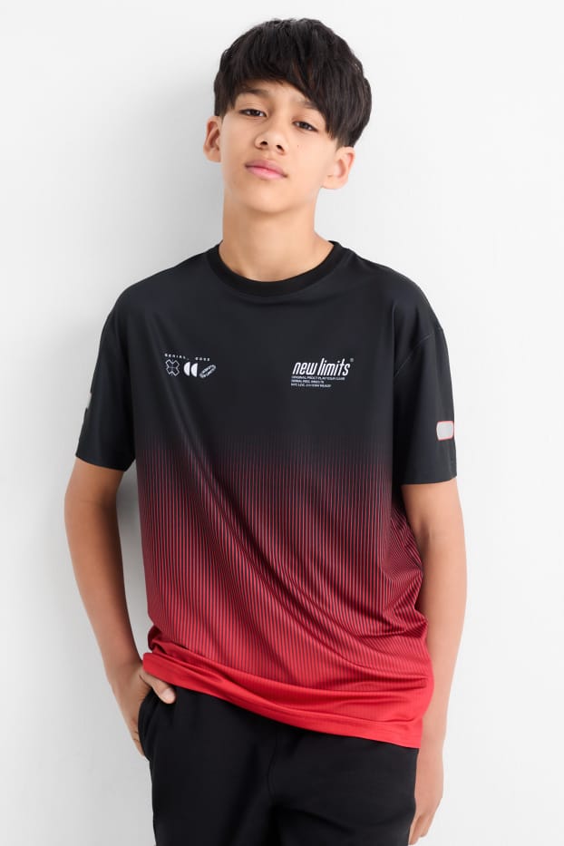 Children Boys - Technical top - patterned - black