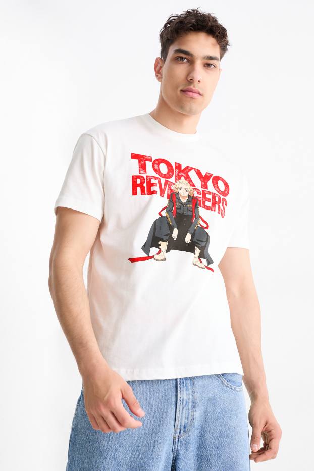 Heren - T-shirt - relaxed fit - Tokyo Revengers - wit
