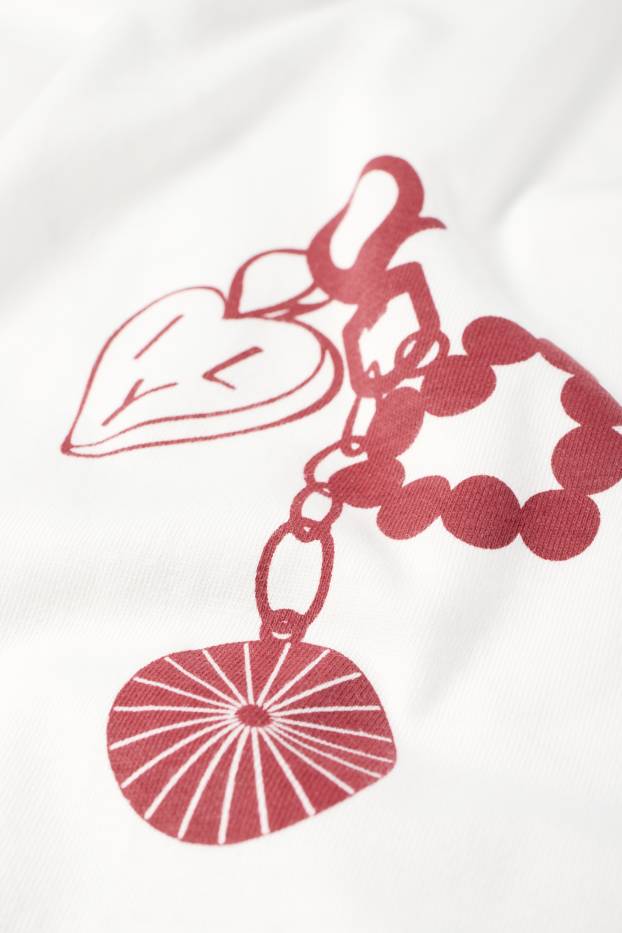 Femmes - T-shirt - oversize - blanc