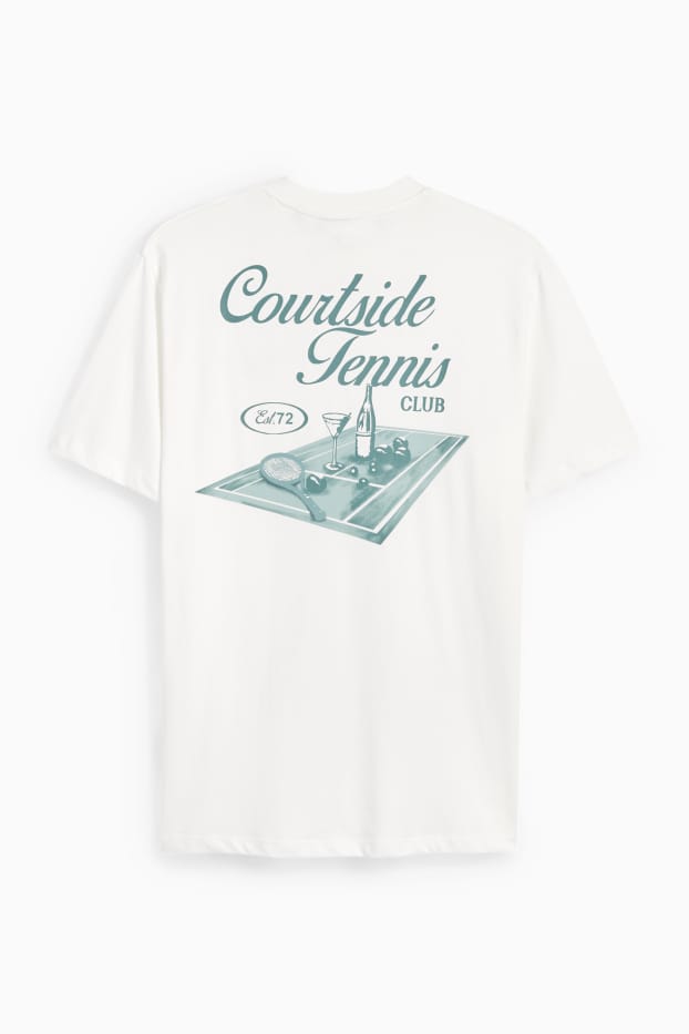 Hommes - T-shirt - regular fit - blanc