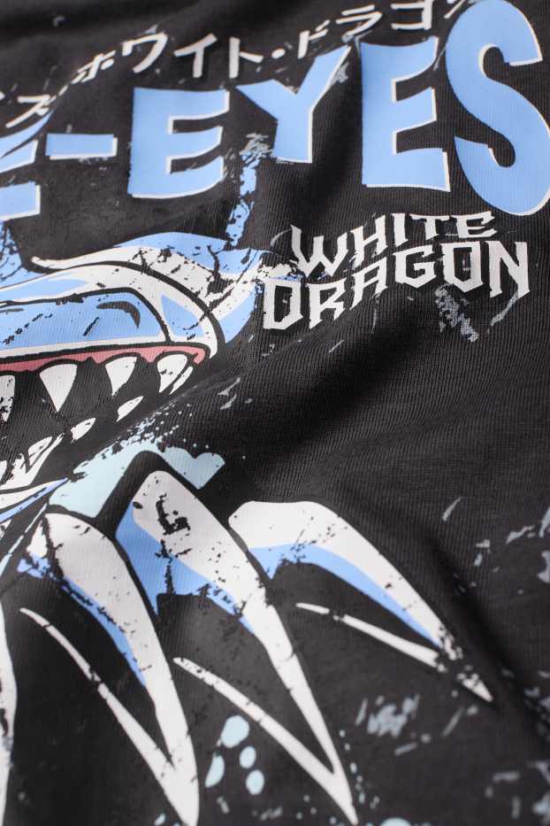Enfants garçons - Yu-Gi-Oh ! - T-shirt - à motif - gris foncé