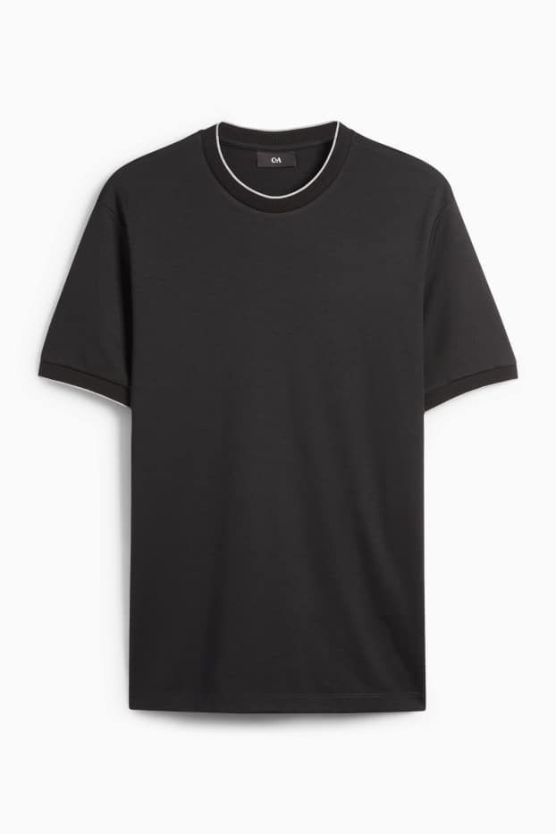 Pánské - Tričko - regular fit - černá