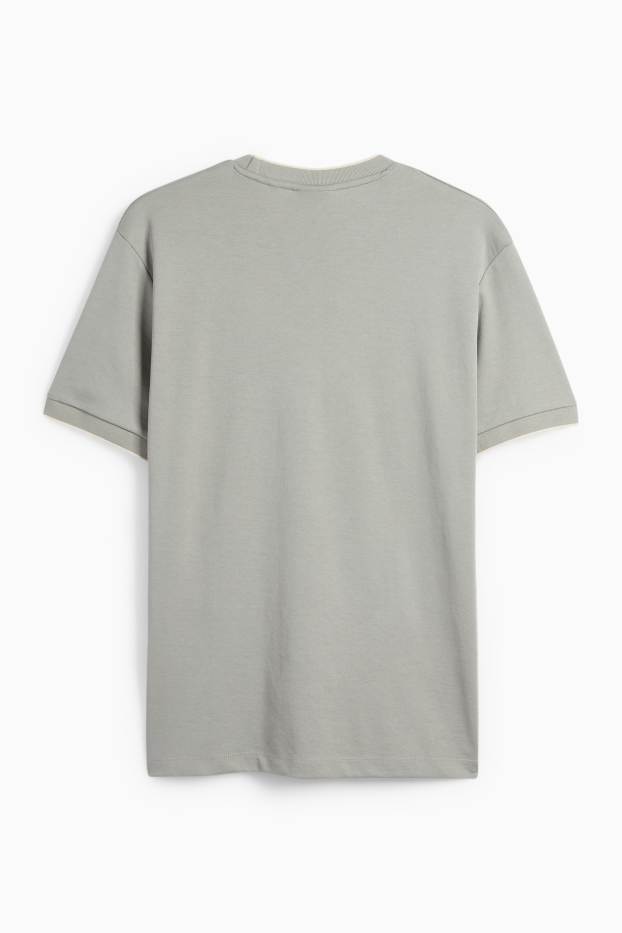 Pánské - Tričko - regular fit - šedá