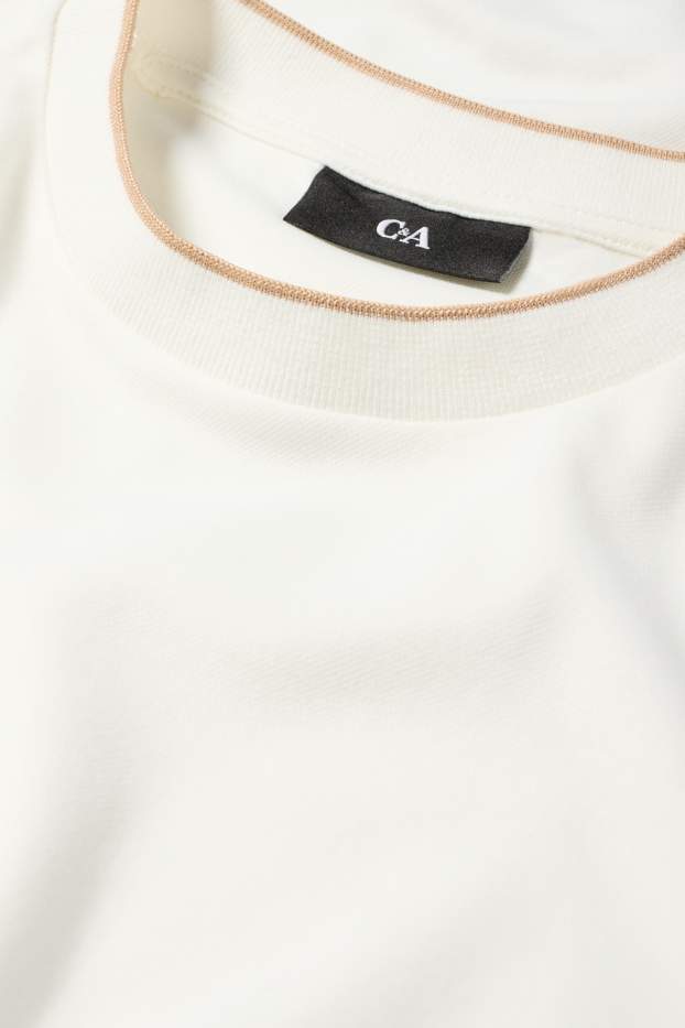 Pánské - Tričko - regular fit - bílá