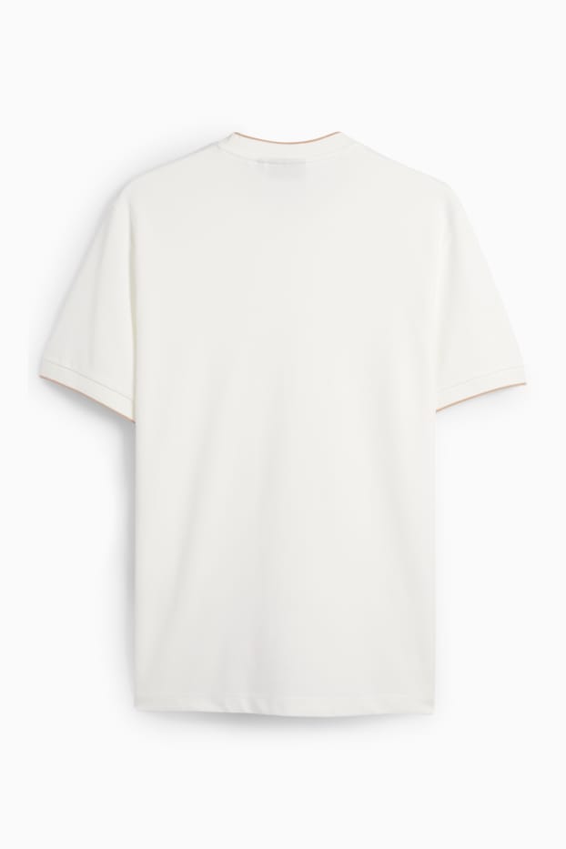 Pánské - Tričko - regular fit - bílá