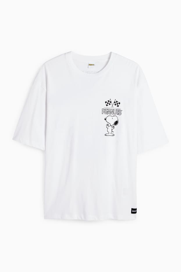 Herren - T-Shirt - Oversized - Peanuts - weiß