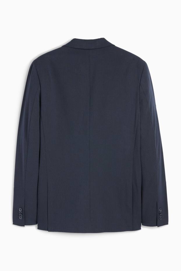 Herren - Baukasten-Sakko - Slim Fit - Flex - LYCRA® - gestreift - dunkelblau