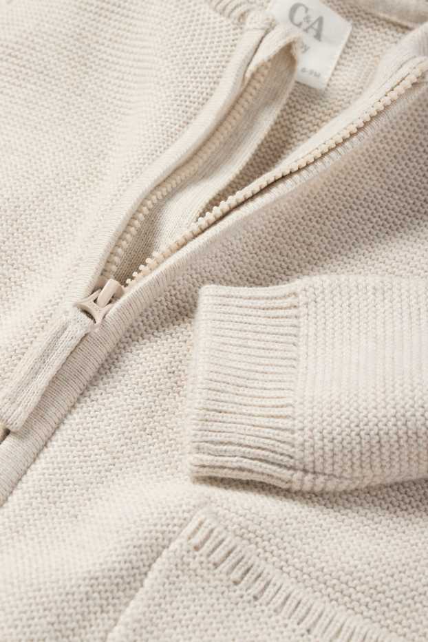 Baby Jungen - Baby-Strickjacke - beige