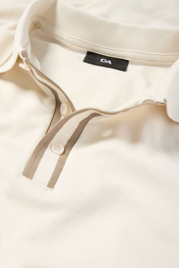 Hombre - Polo - blanco roto