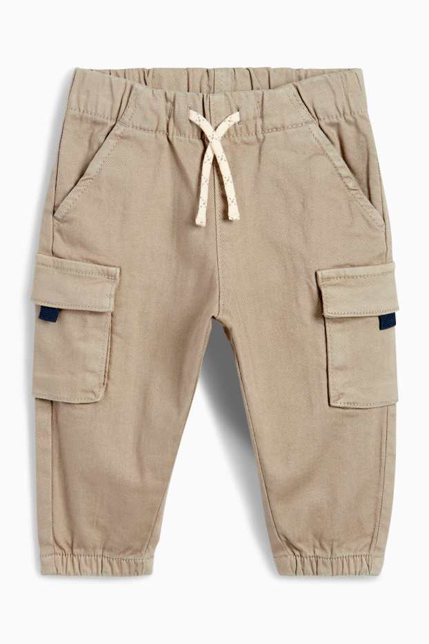 Baby Jungen - Baby-Cargohose - beige