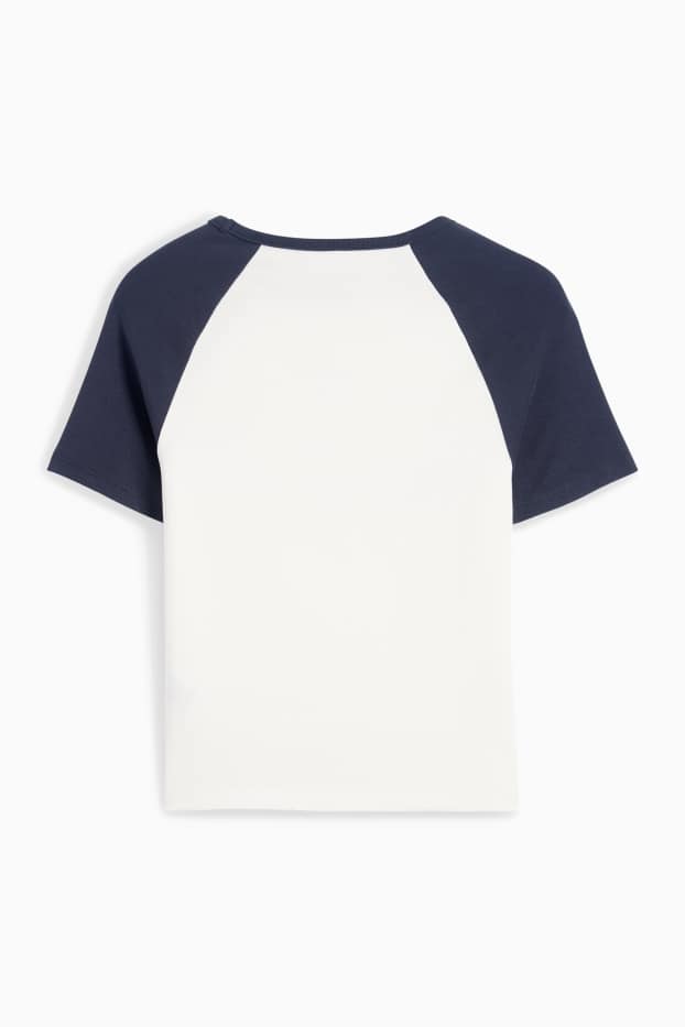 Kinderen: meisjes - Pasadena - T-shirt - donkerblauw / wit