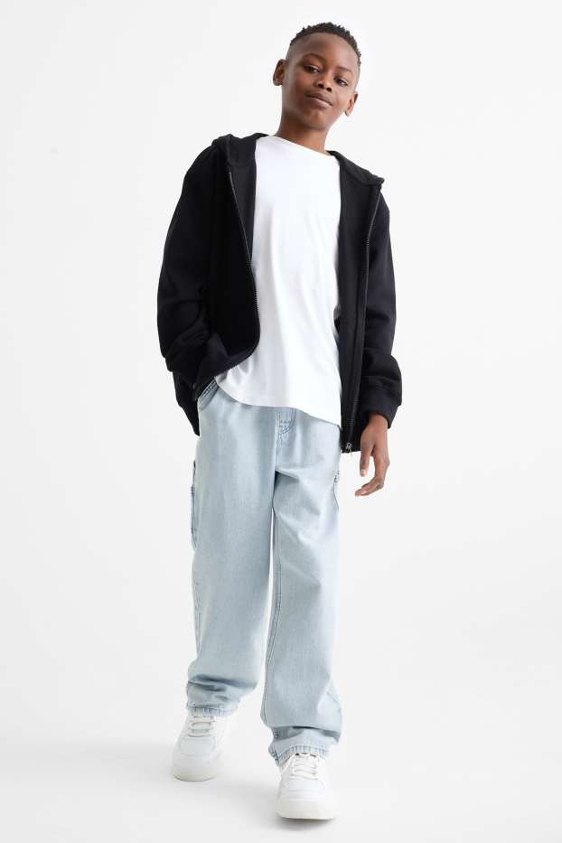 Copii - Băieți - Loose fit jeans - denim-albastru deschis