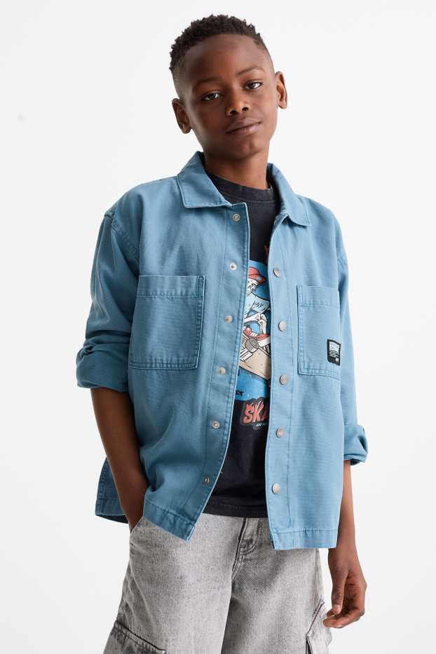 Enfants garçons - Veste-chemise - bleu