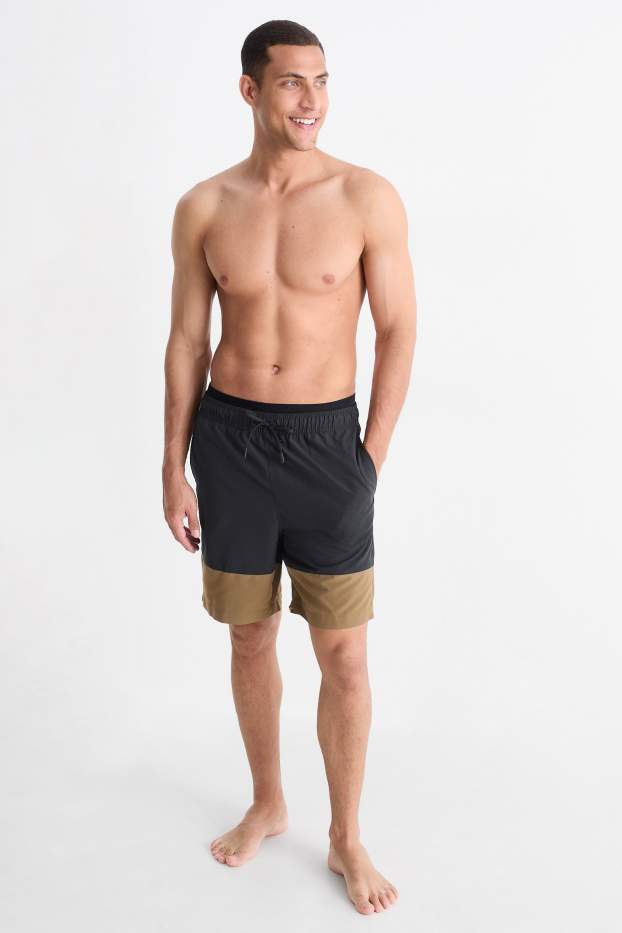 Hommes - Short de bain - bleu foncé