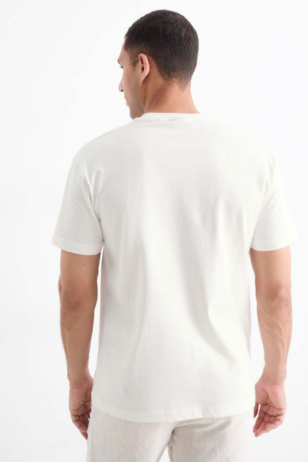 Hommes - T-shirt - relaxed fit - blanc