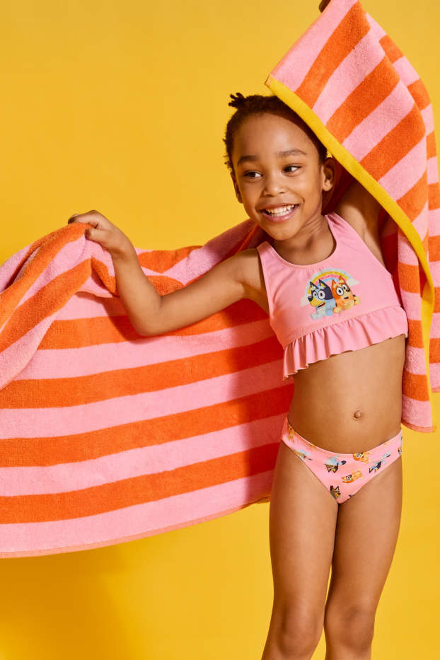 Children Girls - Bluey - bikini - LYCRA® XTRA LIFE™ - 2 piece - rose