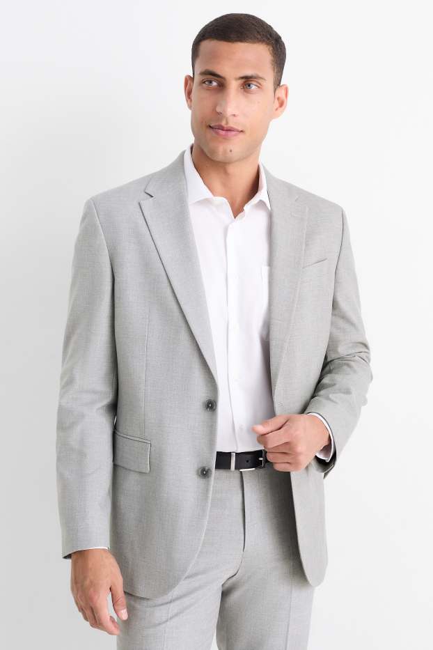 Hommes - Veste de costume - regular fit - Flex - gris clair