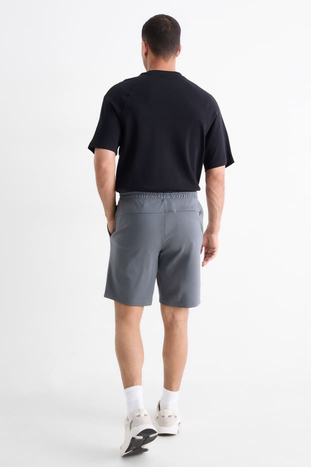 Home - Pantalons curts de xandall - gris fosc