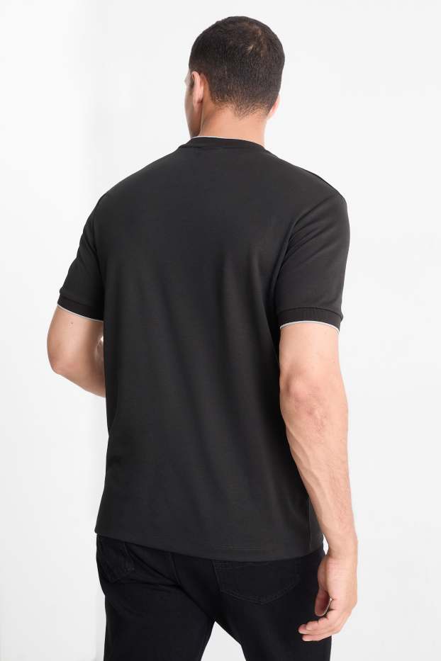 Pánské - Tričko - regular fit - černá