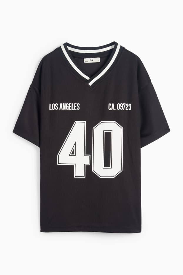 Children Girls - Los Angeles - short sleeve T-shirt - black