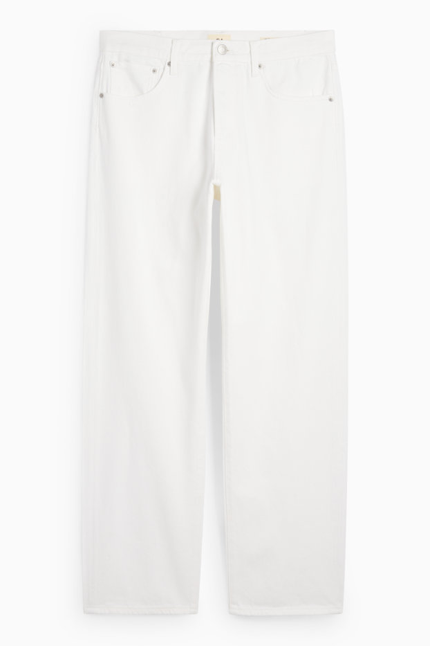 Heren - Relaxed jeans - wit