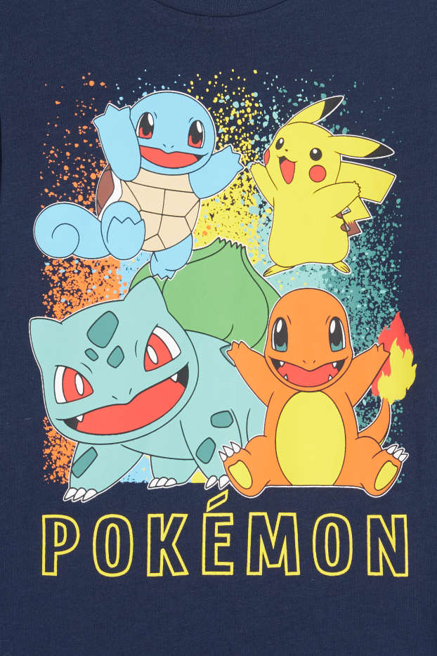 Kinder Buben - Multipack 3er - Pokémon - Langarmshirt - dunkelblau