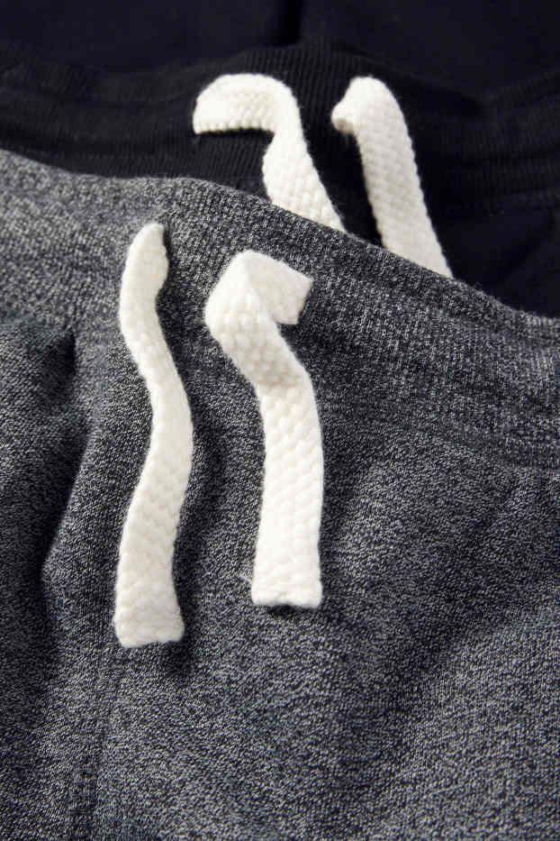 Kinderen: jongens - Set van 2 - joggingbroek - zwart