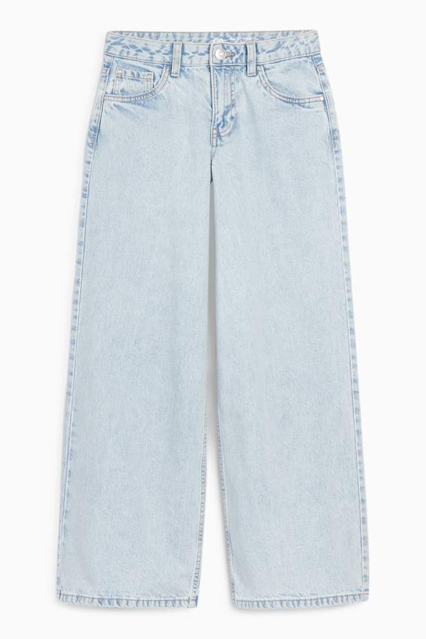 Kinder Mädchen - Baggy Jeans - helljeansblau