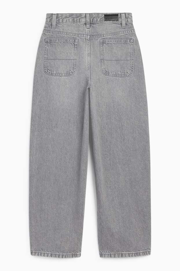 Kinder Mädchen - Balloon Jeans - helljeansgrau