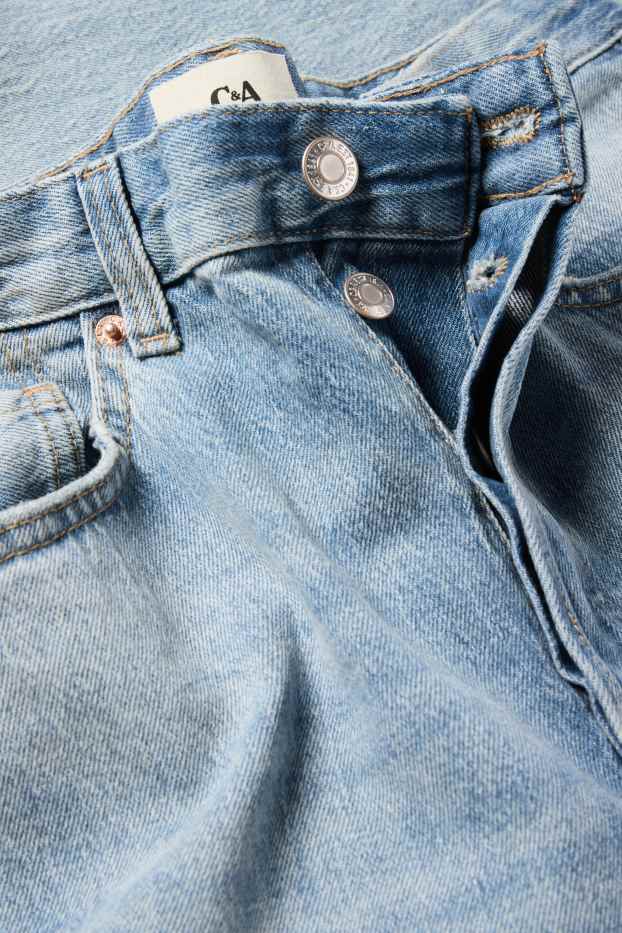 Kobiety - Vintage straight jeans - średni stan - LYCRA® - dżins-niebieski