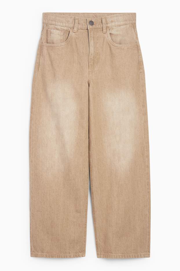 Kinder Buben - Baggy Jeans - hellbraun