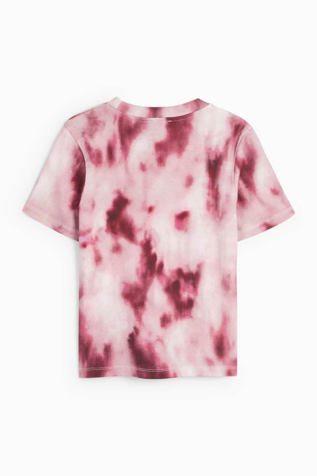 Donna - T-shirt - slim fit - fantasia - fucsia / rosa