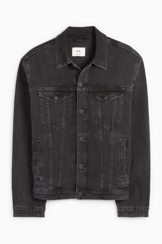 Herren - Jeansjacke - dunkeljeansgrau