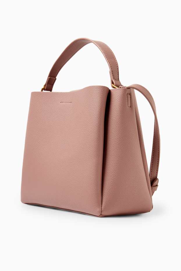 Femmes - Sac à bandoulière - matière synthétique - rose