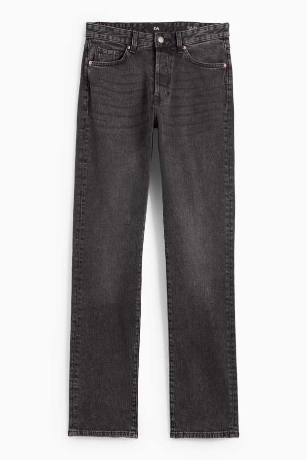 Mujer - Vintage straight jeans - mid waist - LYCRA® - vaqueros - gris oscuro