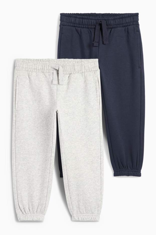 Niños - Pack de 2 - pantalones de deporte - azul oscuro
