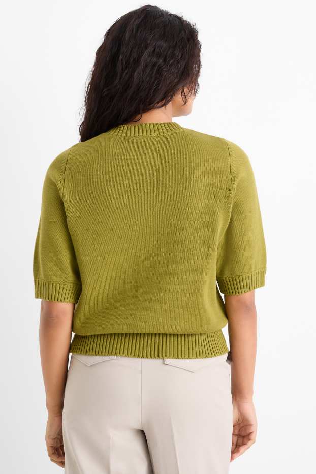 Damen - Strickjacke - grün