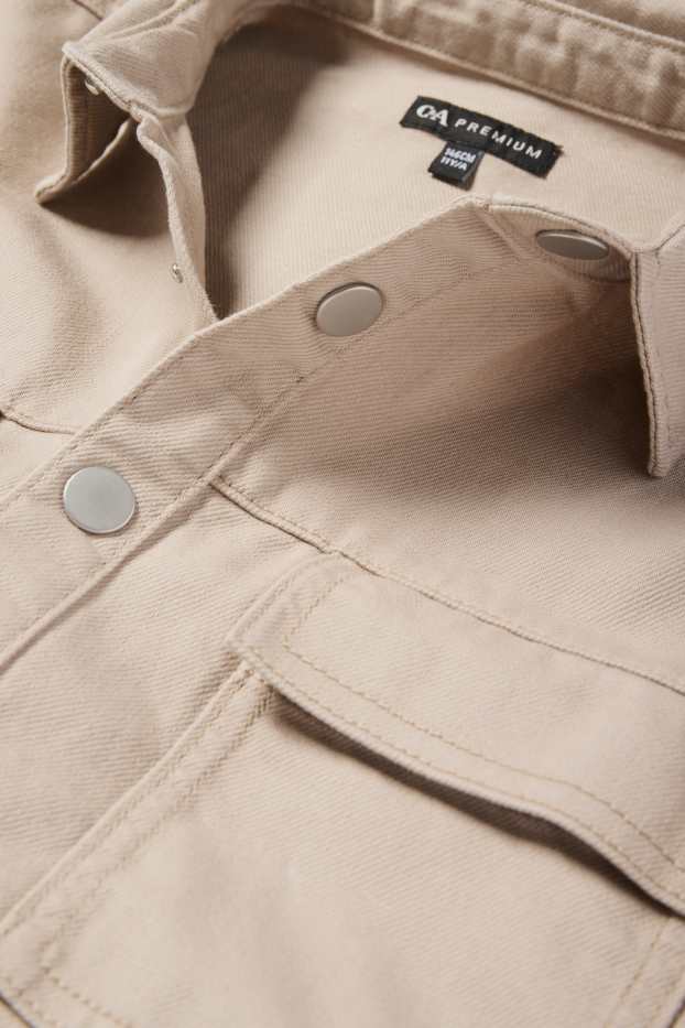 Children Boys - Denim shirt - beige