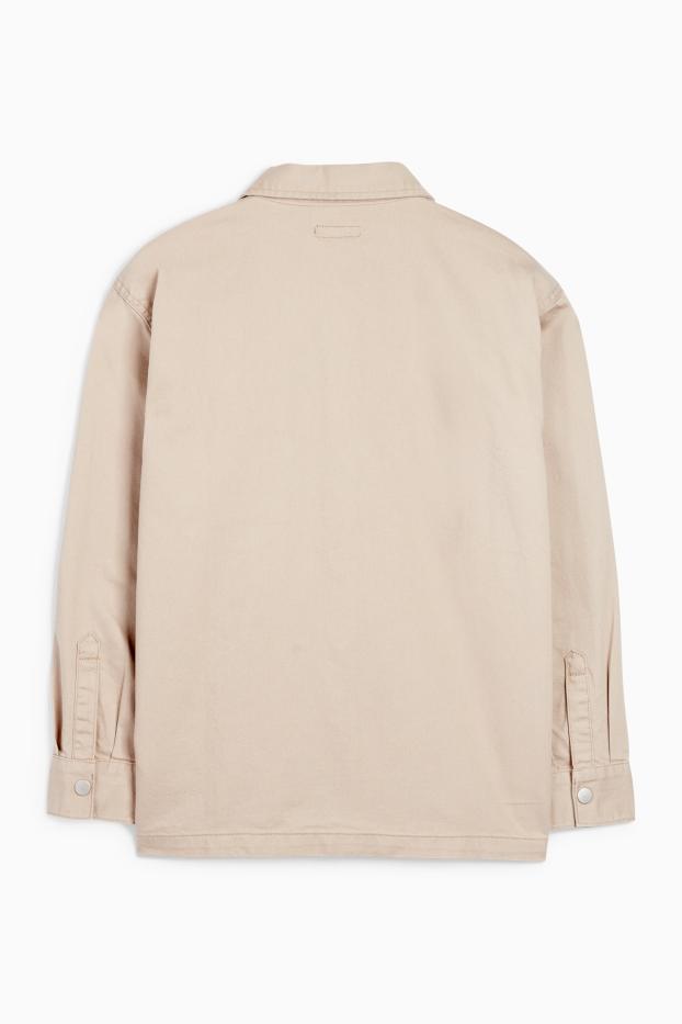 Children Boys - Denim shirt - beige