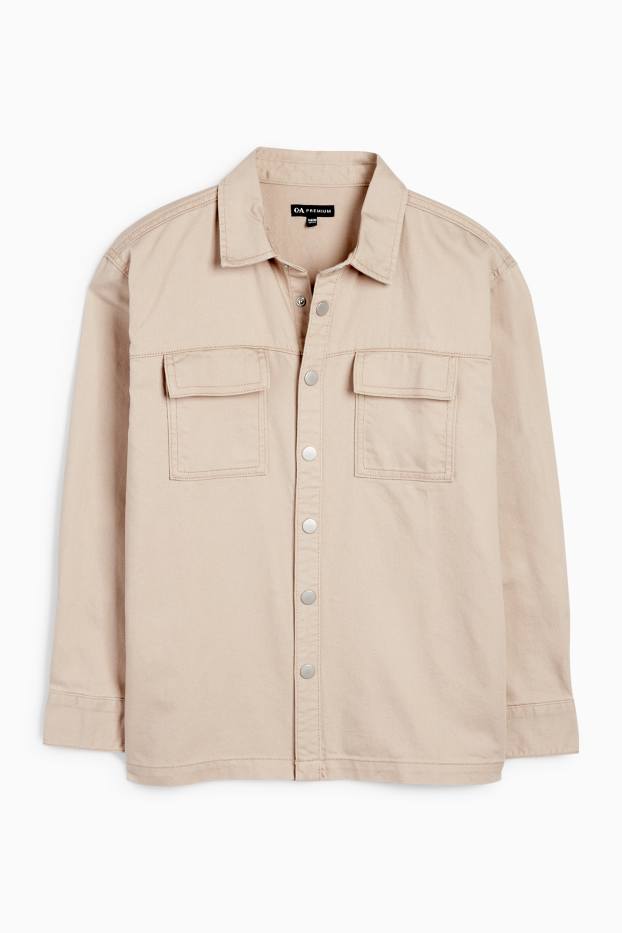 Children Boys - Denim shirt - beige
