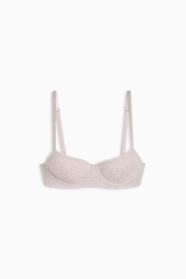 Dames - BH met beugels - DEMI - voorgevormd - taupe