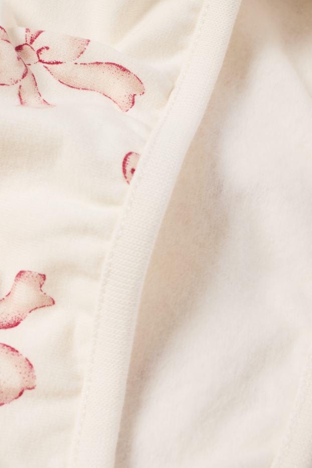Baby Mädchen - Schleife - Baby-Sweatshirt - cremeweiss