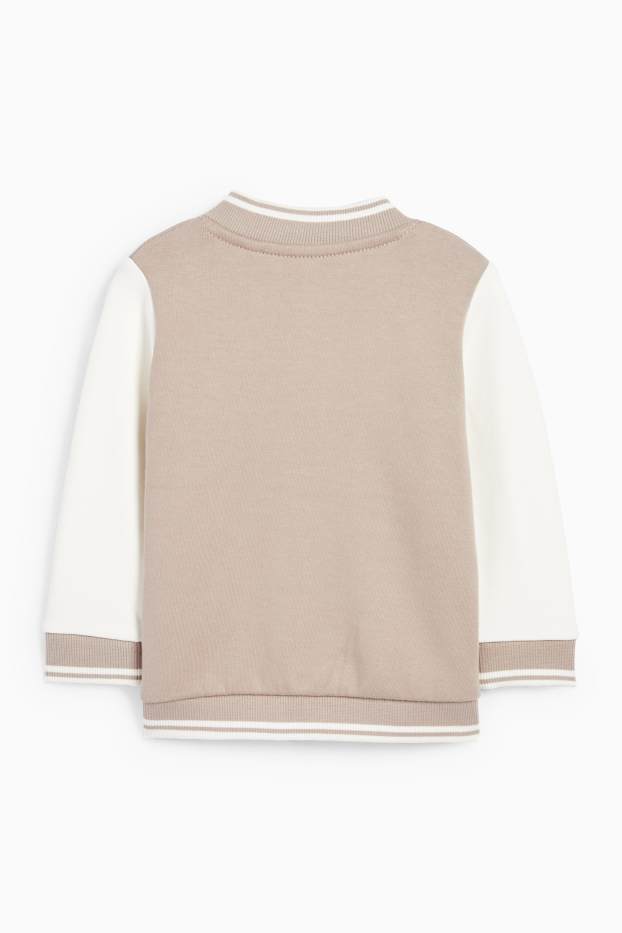 Bébés garçons - Oursons - veste style campus pour bébé - beige