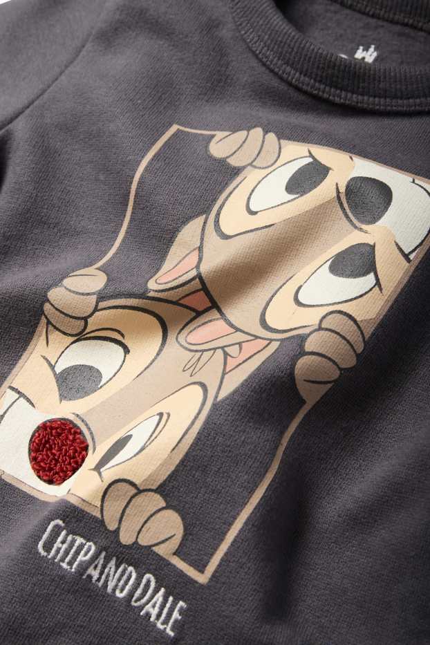Bebés niños - Chip y Chop - sudadera para bebé - gris oscuro