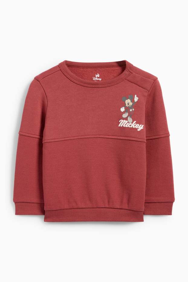 Bebés niños - Mickey Mouse - sudadera para bebé - rojo oscuro